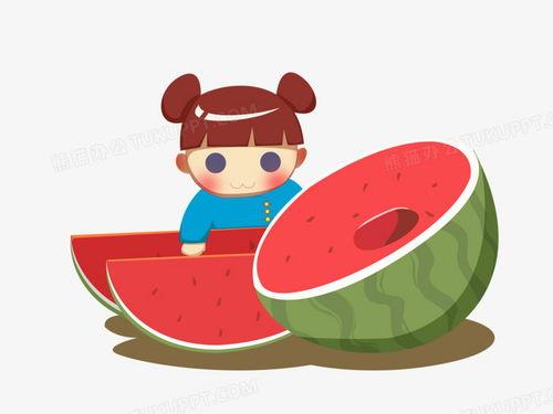 吃瓜卡通图,趣味解读生活百态